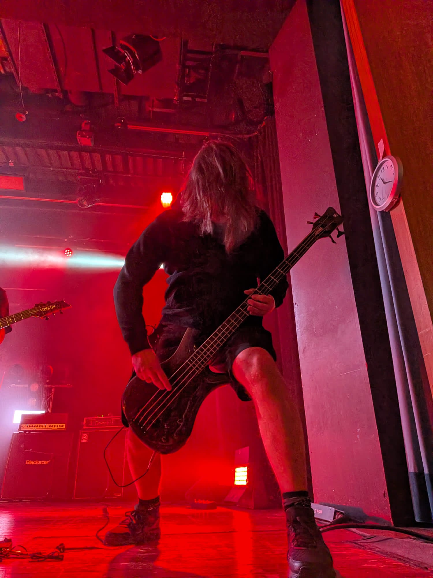 Enrico death metal bassist live performance